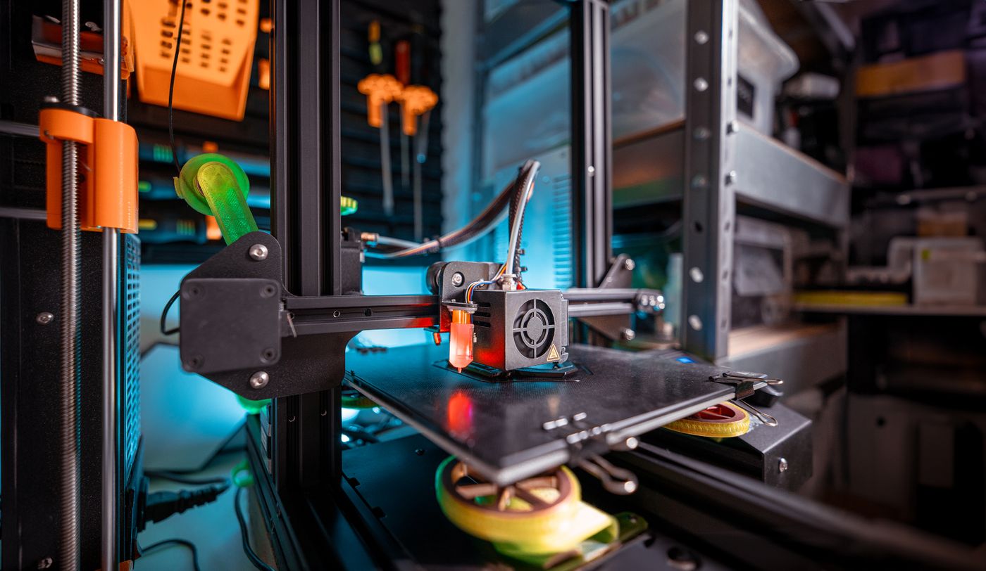 3D printer in operation